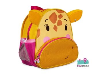 MOCHILA TALBOT JUNGLE CARITA GIRAFFE 30,5CM. ESPALDA
