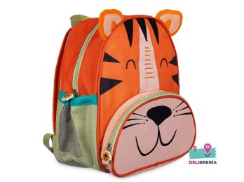 MOCHILA TALBOT JUNGLE CARITA TIGRE 30,5CM. ESPALDA 