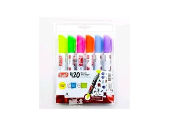 MARCADOR TRABI 420 AL AGUA PUNTA REDONDA NEON X6