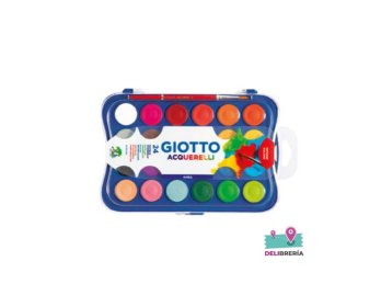 ACUARELA GIOTTO 24 COLORES BANDEJA + PINCEL
