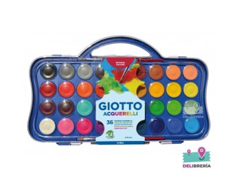 ACUARELA GIOTTO 36 COLORES BANDEJA + PINCEL