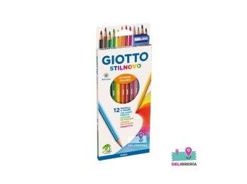 LAPICES DE COLORES GIOTTO STILNOVO 3,3 MM X12 LARGOS C/SACAPUNTA
