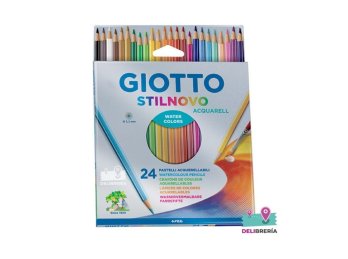 LAPICES DE COLORES GIOTTO STILNOVO ACUARELABLE X24 LARGOS