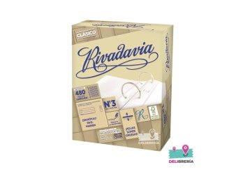 REPUESTO RIVADAVIA * CLASICO * 480 HS CUADRICULADO SIN BANDA