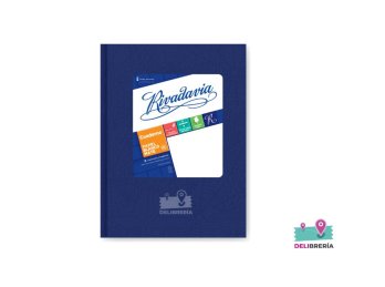 CUADERNO RIVADAVIA ARAÑA TAPA DURA 50 HOJAS RAYADO AZUL