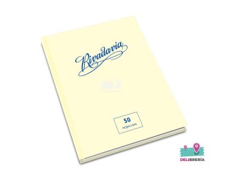 CUADERNO 19 X 23,5 RIVADAVIA ABC 50 HS LISO COSIDO TAPA DURA