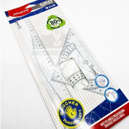KIT MAPED GEOMETRICO P/ZURDOS 3 PIEZAS