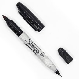 MARCADOR SHARPIE DOBLE PUNTA PERMANENTE NEGRO