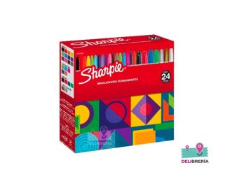 MARCADOR SHARPIE FINO, TWIN TIP Y CHISEL DISPLAY X24