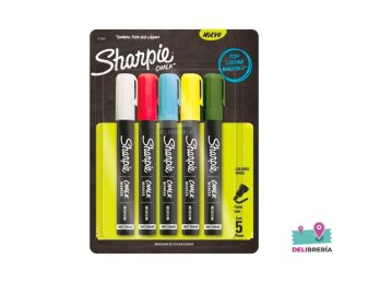 MARCADOR SHARPIE DE TIZA CHALK BORRABLE X5