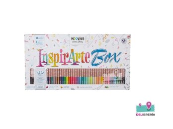 LAPICES DE COLORES MOOVING COLORING X 40 INSPIRATE BOX