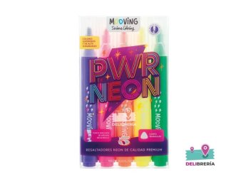 RESALTADOR MOOVING COLORING X 5 NEON