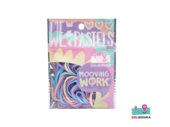 BANDAS ELASTICAS MOOVING PASTEL X 16 GRAMOS 