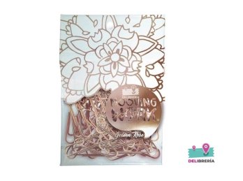 BROCHES CLIPS MOOVING 50 MM GOLDEN ROSE