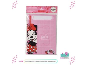 CARATULA PARA CUADERNO CARTA MINNIE MOUSE MOOVING LOOP