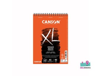 ALBUM ESPIRALADO LADO CORTO XL CROQUIS 90GR A5  120 HOJAS