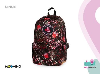 MOCHILA MOOVING MINNIE MOUSE SPARKLE ESPALDA 18
