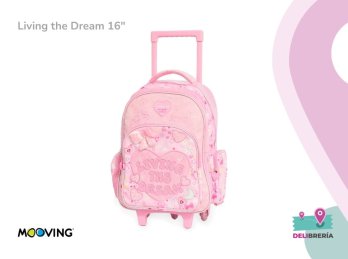 MOCHILA MOOVING QUITAPESARES LIVING THE DREAM CON RUEDAS 16