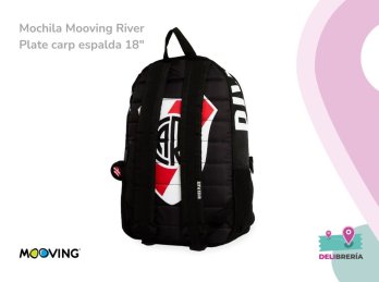 MOCHILA MOOVING RIVER PLATE CARP ESPALDA 18