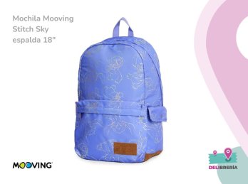 MOCHILA MOOVING STITCH SKY ESPALDA 18