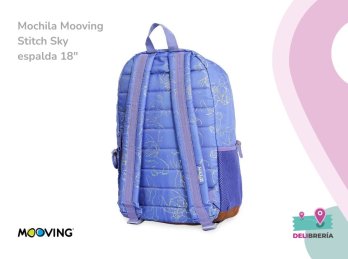 MOCHILA MOOVING STITCH SKY ESPALDA 18