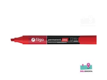 MARCADOR FILGO PERMANENTE 050 ROJO