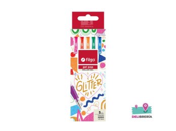 ROLLER FILGO GEL POP 1,0 MM GLITTER BLISTER X5