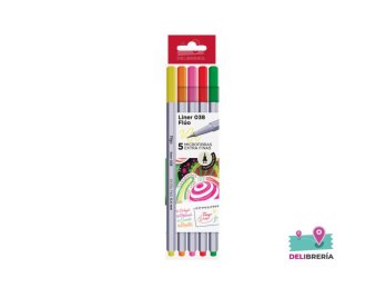 MICROFIBRA FILGO LINER 038 0,4 MM ESTUCHE X5 FLUO