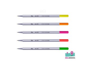 MICROFIBRA FILGO LINER 038 0,4 MM ESTUCHE X5 FLUO