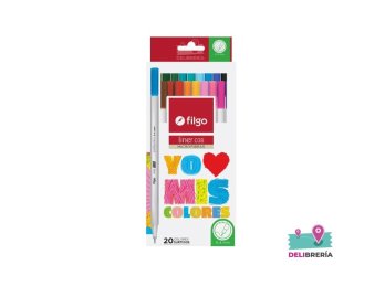 MICROFIBRA FILGO LINER 038 0,4 MM ESTUCHE X20 COLORES SURTIDOS