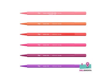 MARCADOR FILGO MARKER 036 PUNTA MED 1,0 ESTUCHE X6 PASTEL