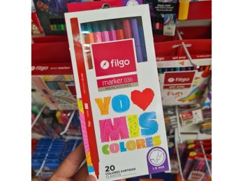 MARCADOR FILGO MARKER 036 PUNTA MEDIANA 1,0 ESTUCHE X30