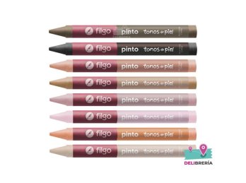 CRAYONES FILGO DE CERA TONOS DE PIEL X 8