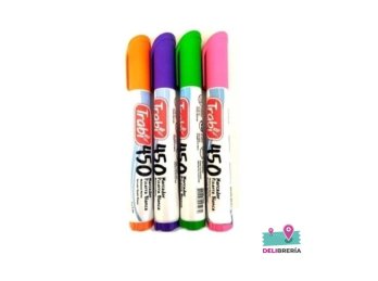 MARCADOR TRABI 450 PARA PIZARRA BOX X4 FANTASÍA