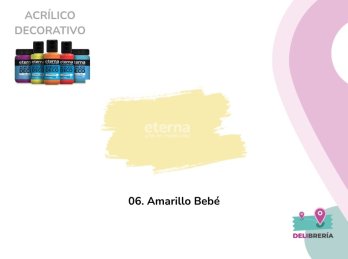ACRILICO DECORATIVO ETERNA 50 ML 006-AMARILLO BEBE