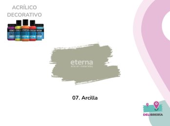 ACRILICO DECORATIVO ETERNA 50 ML 007-ARCILLA