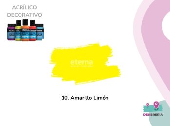 ACRILICO DECORATIVO ETERNA 50 ML 010-AMARILLO LIMON