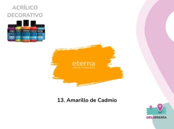 ACRILICO DECORATIVO ETERNA 50 ML 013-AMARILLO CADMIO
