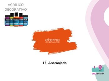 ACRILICO DECORATIVO ETERNA 50 ML 017-ANARANJADO