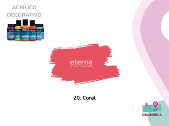 ACRILICO DECORATIVO ETERNA 50 ML 020-CORAL