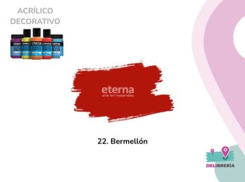 ACRILICO DECORATIVO ETERNA 50 ML 022-BERMELLON