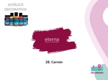 ACRILICO DECORATIVO ETERNA 50 ML 028-CARMIN