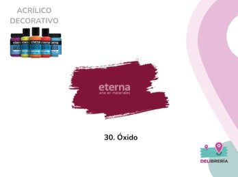 ACRILICO DECORATIVO ETERNA 50 ML 030-ROJO OXIDO
