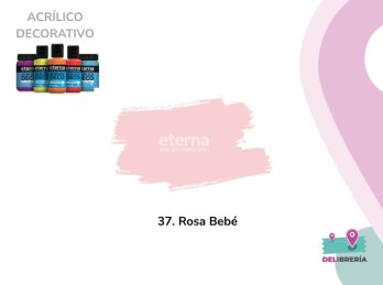 ACRILICO DECORATIVO ETERNA 50 ML 037-ROSA BEBE
