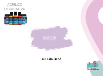 ACRILICO DECORATIVO ETERNA 50 ML 040-LILA BEBE