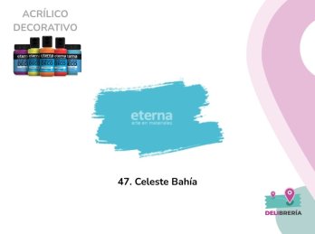 ACRILICO DECORATIVO ETERNA 50 ML 047-CELESTE BAHIA