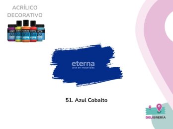ACRILICO DECORATIVO ETERNA 50 ML 051-AZUL COBALTO