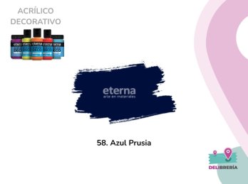 ACRILICO DECORATIVO ETERNA 50 ML 058-AZUL DE PRUSIA