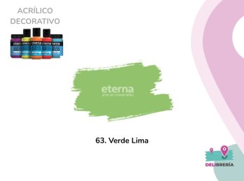 ACRILICO DECORATIVO ETERNA 50 ML 063-VERDE LIMA