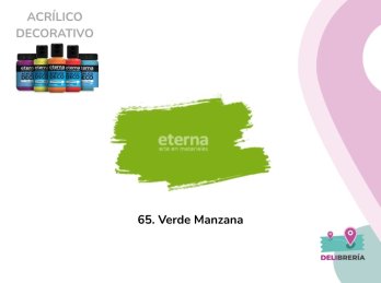 ACRILICO DECORATIVO ETERNA 50 ML 065-VERDE MANZANA